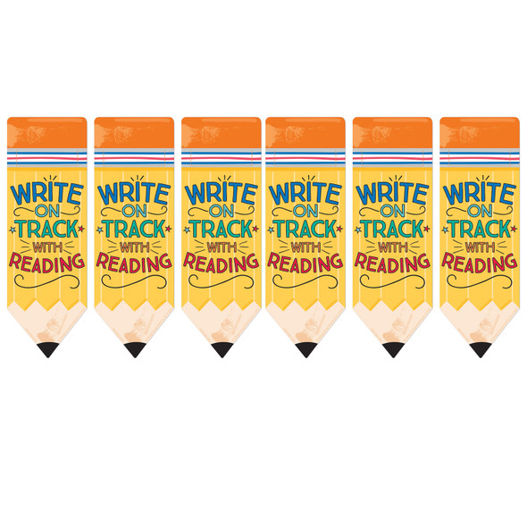 Pencil Write on Track with Reading Bookmarks, 36 Per Pack, 6 Packs