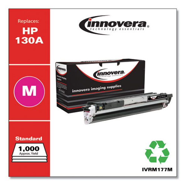 Remanufactured Magenta Toner, Replacement for 130A (CF353A), 1,000 Page-Yield