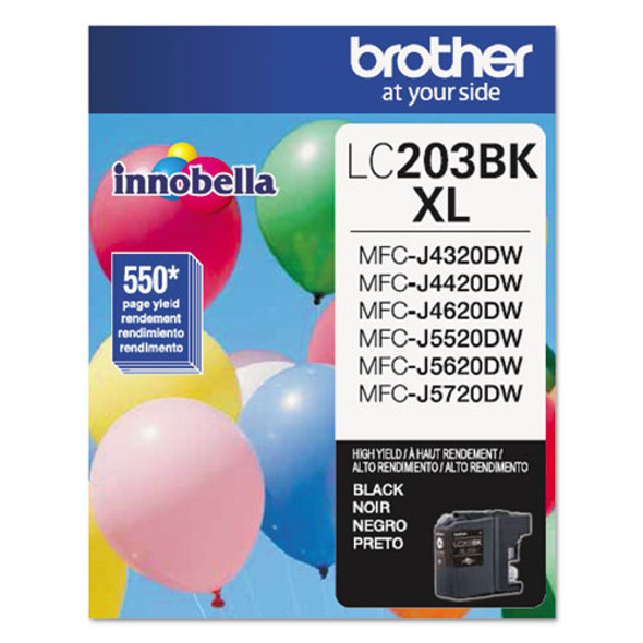 LC203BK Innobella High-Yield Ink, 550 Page-Yield, Black