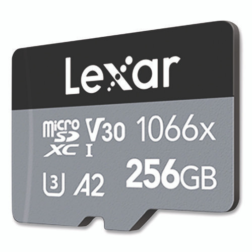 Professional SILVER Series microSDXC Memory Card, UHS-I, V30 Class 10, 256 GB