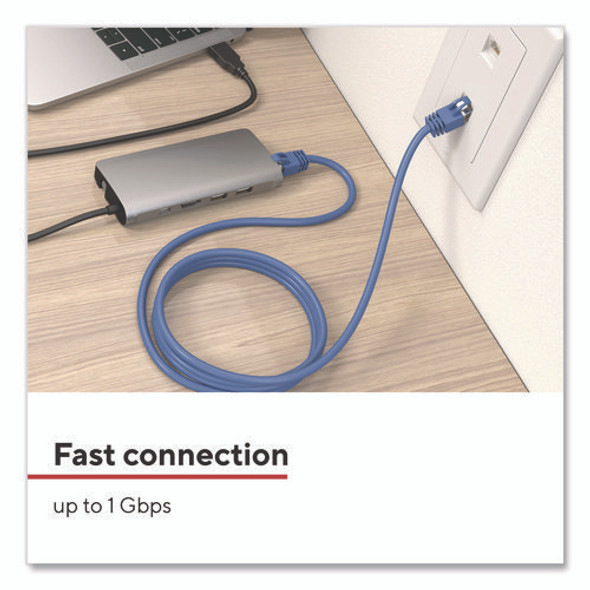 CAT6 Ethernet Cable, 25 ft, Blue