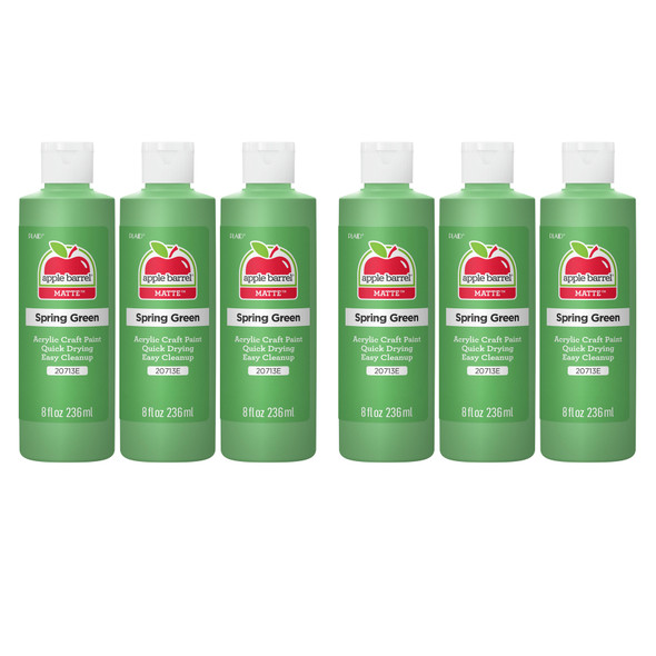 Acrylic Paint Matte, 8oz., Spring Green, Pack of 6