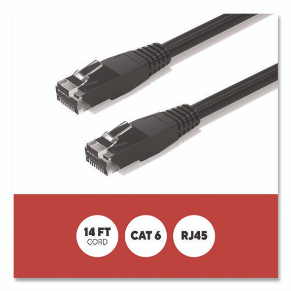 CAT6 Ethernet Cable, 14 ft, Black