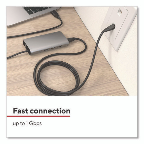 CAT6 Ethernet Cable, 14 ft, Black