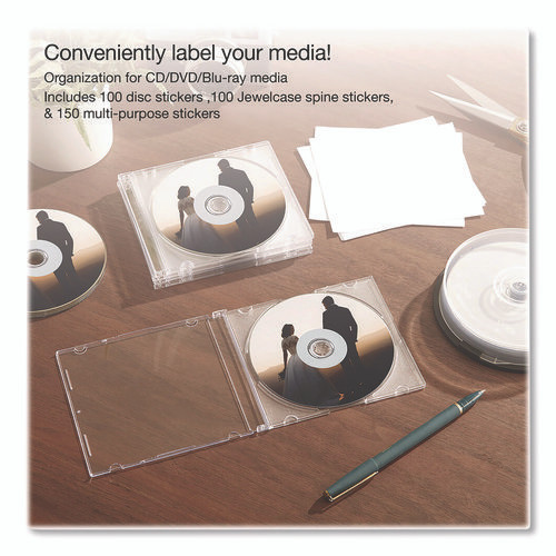 Inkjet Media Labels, Matte White, 50 Sheets/Pack