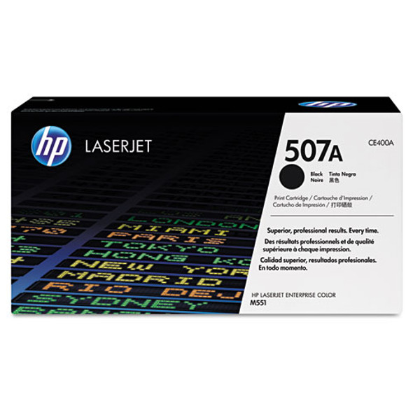 HP 507A, (CE400A) Black Original LaserJet Toner Cartridge