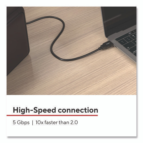 USB-A to USB-A 3.0 Cable, 6 ft, Black