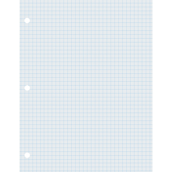 Graphing Paper, White, 2-sided, 1/4" Quadrille Ruled 8-1/2" x 11", 500 Sheets