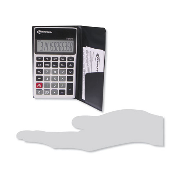15922 Pocket Calculator, 12-Digit LCD