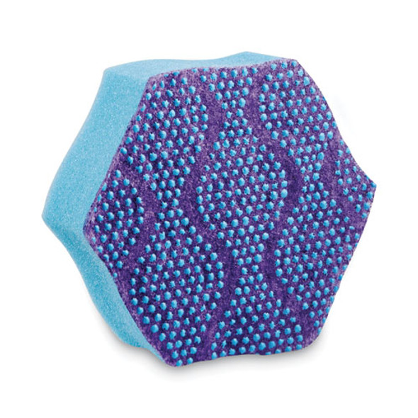 Advanced Scrub Dots Non-Scratch Scrub Sponges, 3.2 x 3.7, 1" Thick, Light Blue/Purple, 2/Pack Advanced Scrub Dots Non-Scratch Scrub Sponges, 3.2 x 3.7, 1" Thick, Light Blue/Purple, 2/Pack