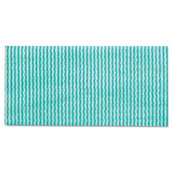 Wet Wipes, 14 x 21, White/Green, 100 Towels/Pack, 9/Carton
