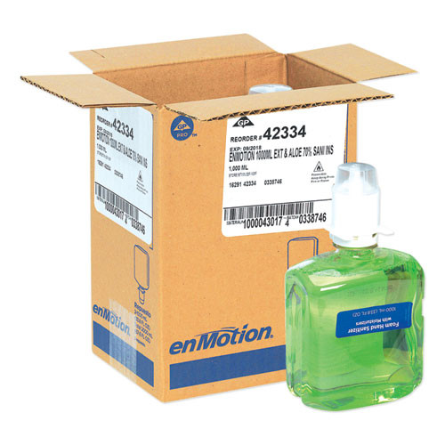 GP enMotion Gen2 Moisturizing Foam Hand Sanitizer Dispenser Refill, 1,000 mL, Fragrance-Free, 2/Carton