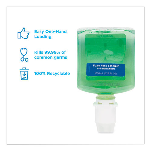 GP enMotion Gen2 Moisturizing Foam Hand Sanitizer Dispenser Refill, 1,000 mL, Fragrance-Free, 2/Carton