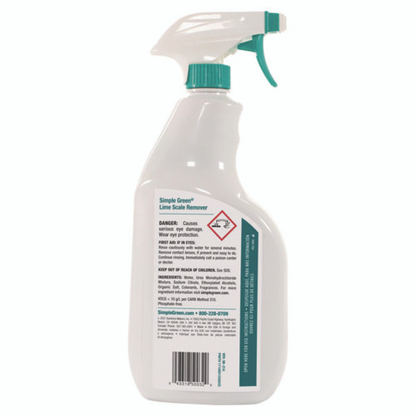Lime Scale Remover, Wintergreen, 32 oz Spray Bottle, 12/Carton