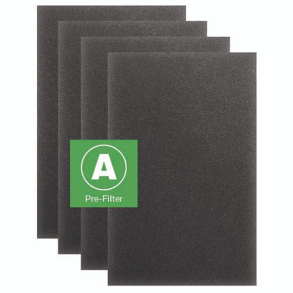 Pre-Cut Carbon Pre-Filter, Fits Models: HPA094/HPA100/HPA101/HPA104/HPA105/HPA106/HPA3100/HPA5100/HPA5150, Box of 4 Filters