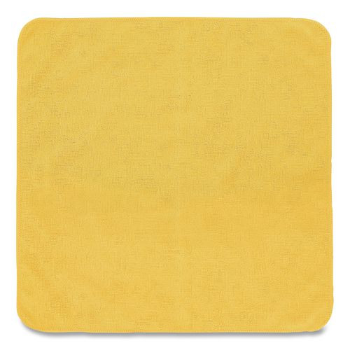 Microfiber Cleaning Cloths, 16 x 16, Yellow, 24/Pack
