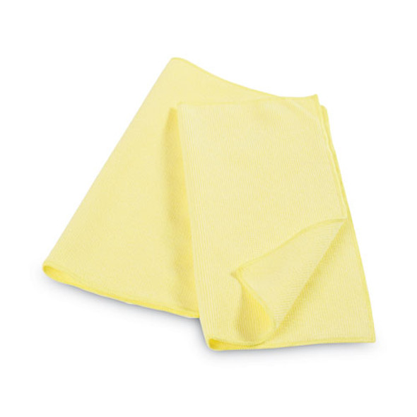 Microfiber Cleaning Cloths, 16 x 16, Yellow, 24/Pack