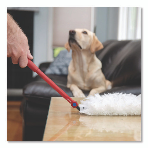 Flex and Catch Duster Heavy-Duty Refills, Polyester, White, 5/Pack, 4 Packs/Carton