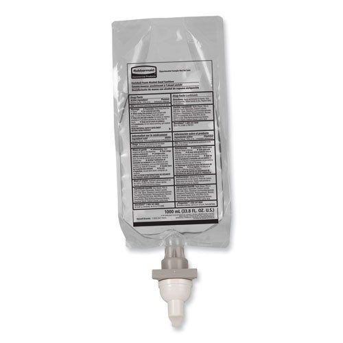 AutoFoam Refill With Alcohol Foam Hand Sanitizer, Clear, 1,000 mL, Fragrance-Free, 4/Carton
