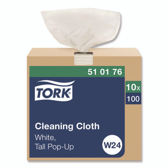 Cleaning Cloth, 8.46 x 16.13, White, 100 Wipes/Box, 10 Boxes/Carton