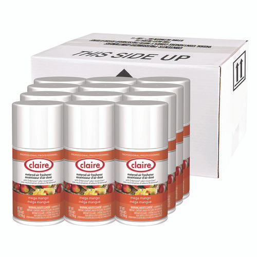 Metered Air Freshener, Mango, 11 oz Aerosol Spray, 12/Carton