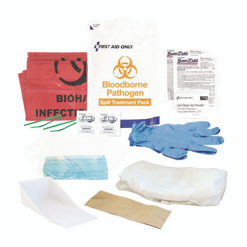 15-Piece Blood-Borne Pathogen Treatment Pack, 15 Pieces, Resealable Plastic Bag