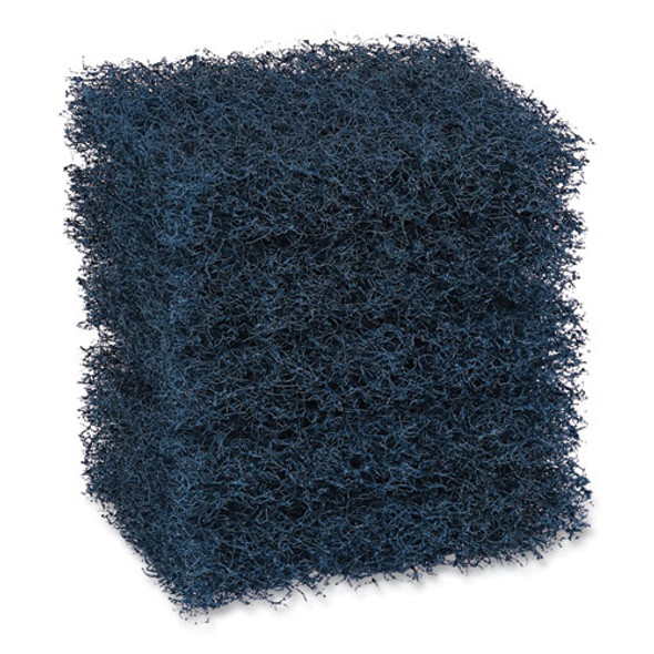 Extra Heavy-Duty Scouring Pad, 3.5 x 5, Dark Blue, 20/Carton
