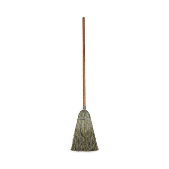 Warehouse Broom, Yucca/Corn Fiber Bristles, 56" Overall Length, Natural
