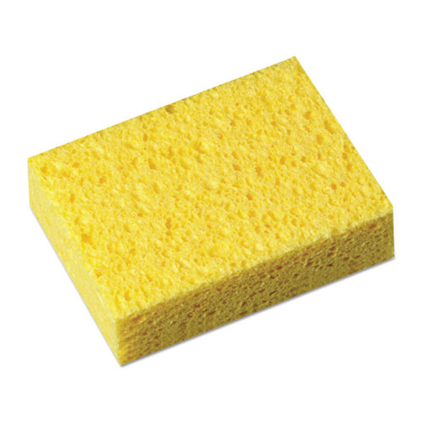 Commercial Cellulose Sponge, Yellow, 4.25 x 6, 1.6" Thick, Yellow