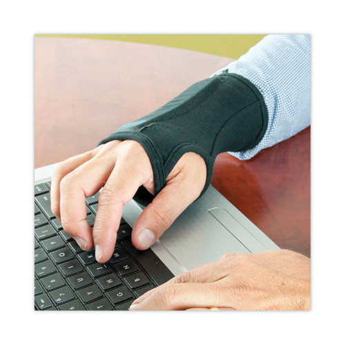 SmartGlove Wrist Wrap, Medium, Fits Hands Up to 3.75" Wide, Black