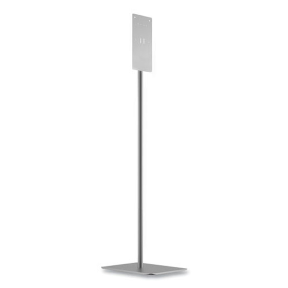 Hand Sanitizer Station Stand, 12 x 16 x 54, Silver