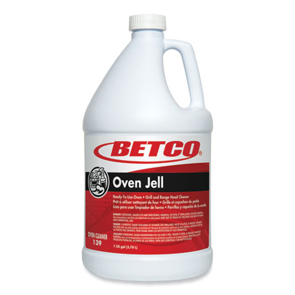 Oven Jell Cleaner, Lemon Scent, 1 gal Bottle, 4/Carton