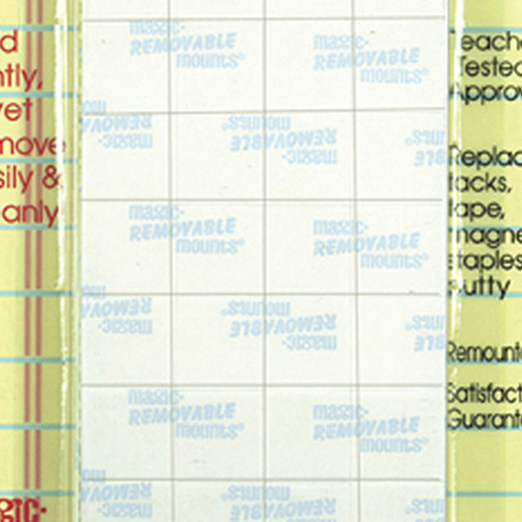 Removable Mounting Tabs, 1/2" x 1/2", 160 Per Pack, 6 Packs Removable Mounting Tabs, 1/2" x 1/2", 160 Per Pack, 6 Packs