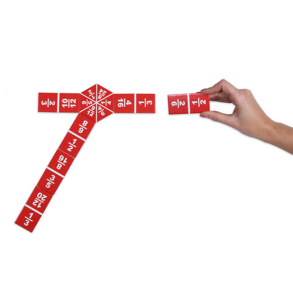 Equivalent Fraction Dominoes, Pack of 2 Equivalent Fraction Dominoes, Pack of 2