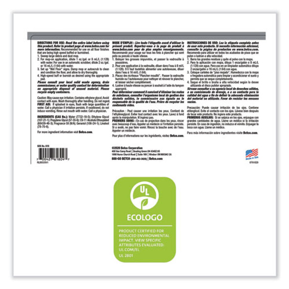 One Step Floor Restorer, Lemon Scent, 1 gal Bottle, 4/Carton One Step Floor Restorer, Lemon Scent, 1 gal Bottle, 4/Carton