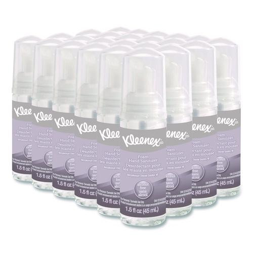 Alcohol-Free Foam Hand Sanitizer, 1.5 oz Pump Bottle, Unscented, 24/Carton