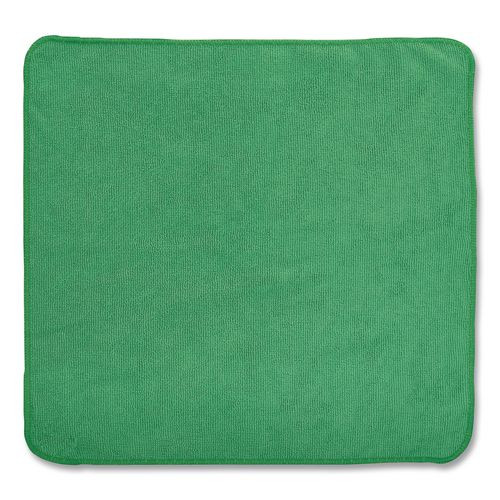 Microfiber Cleaning Cloths, 12 x 12, Green, 24/Pack