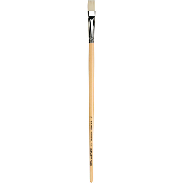 TOP-ACRYL Bright White Brush, Synthetic, Acrylic & Oil, Flat, Series 7182, Size 14
