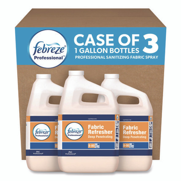 Professional Deep Penetrating Fabric Refresher, Fresh Clean, 1 gal Bottle, 3/Carton