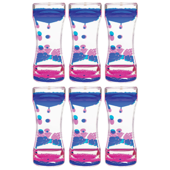 Blue & Pink Liquid Motion Bubbler, Pack of 6