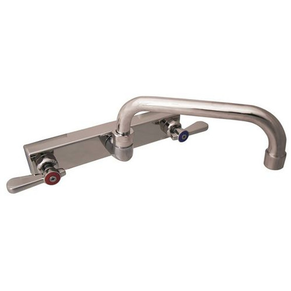 Evolution Splash Mount Stainless Steel Faucet, 4.63" Height, 8" Reach, Stainless Steel