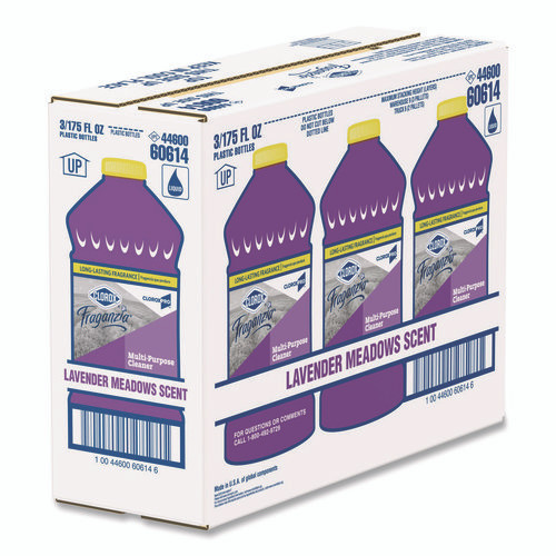 CloroxPro Fraganzia Multi-Purpose Cleaner, Lavender Meadows Scent, 175 oz Bottle, 3/Carton