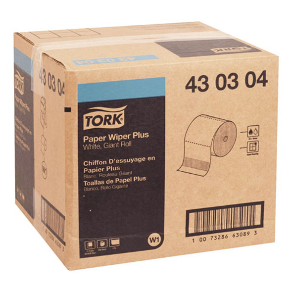 Paper Wiper Plus, 11.1 x 12, White, 800/Roll