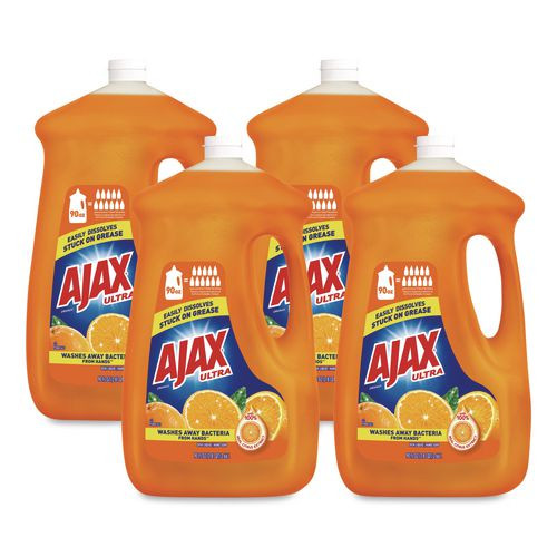 Dish Detergent, Orange Scent, 90 oz Bottle, 4/Carton