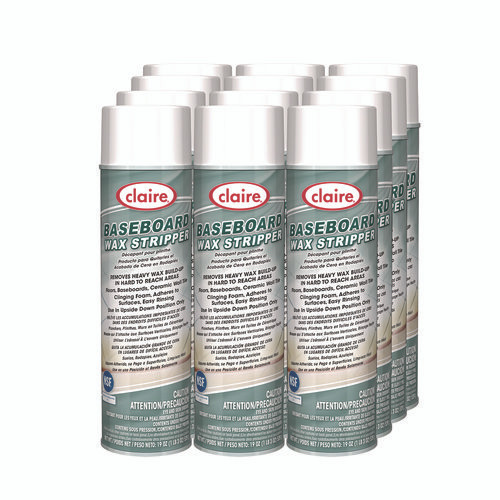 Baseboard Wax Stripper, Pine Scent, 19 oz Aerosol Spray, 12/Carton