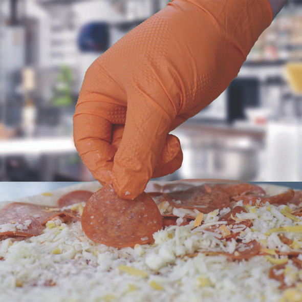 DT Nitrile Disposable Gloves, Orange, X-Large, 1,000/Carton