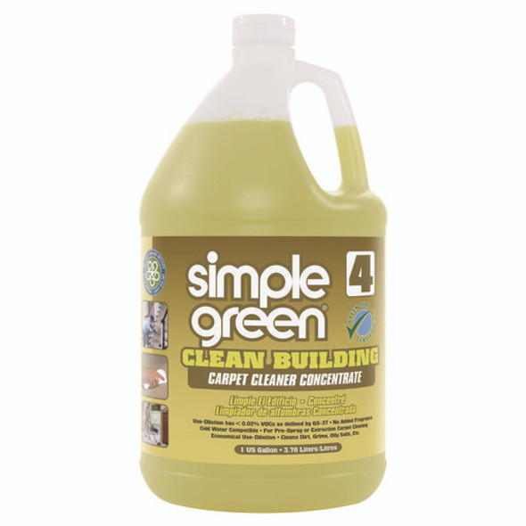 Clean Building Carpet Cleaner Concentrate, Unscented, 1gal Bottle