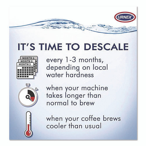 Coffee and Espresso Machine Descaling Powder, 1 oz Packets, 3/Box