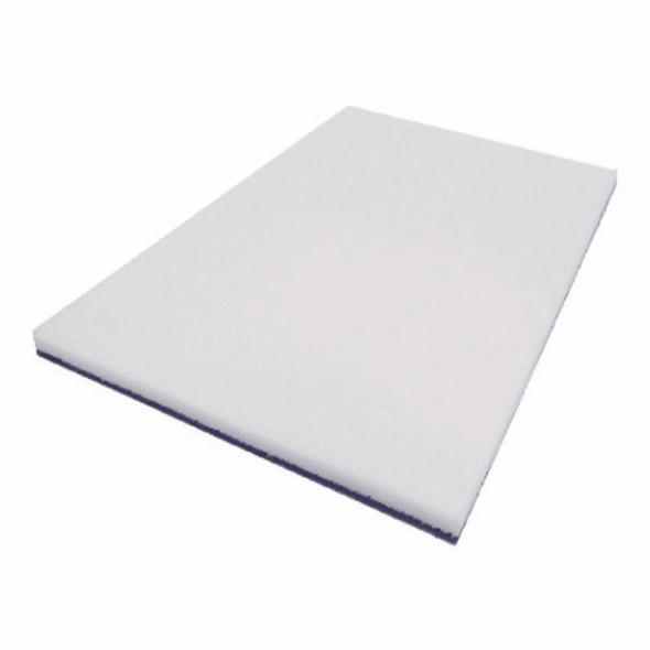 XTRACT Melamine Floor Pad, 14 x 20, White/Brown, 5/Carton