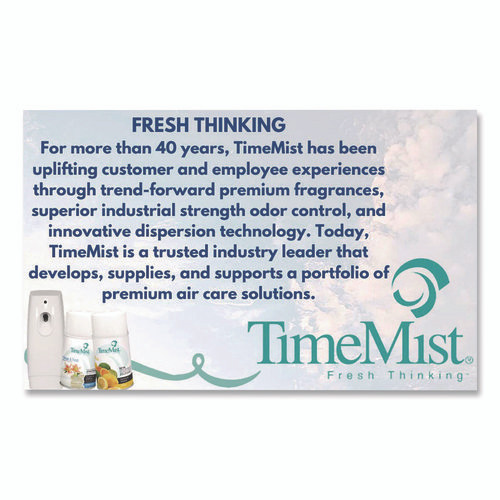 Premium Metered Air Freshener Refill, Vanilla Cream, 5.3 oz Aerosol Spray, 12/Carton